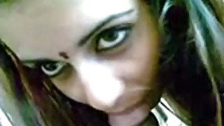 Sweet Indian girlfriend blows my cock on homemade POV video