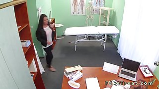 Slim amateur patient fucked by doctor in fake hospital