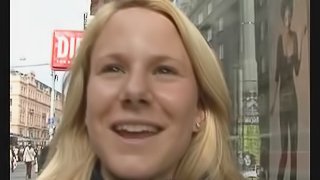 Big Brasted Euro Amateur Blonde Gives a Blowjob For a POV Vid