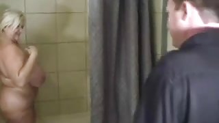 Granny in the Shower Fucking