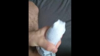 I cum in my brother sock in his bed
