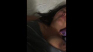 Big ass young latina mom takes it from behind and screams