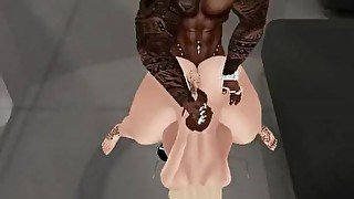 NAOMI BEING FUCKED BY BBC 3 - IMVU