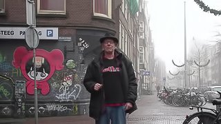 White guy pays so he can fuck a sexy black hooker in Amsterdam
