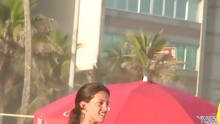 Volleyball brunette goddess new voyeur beach video for free