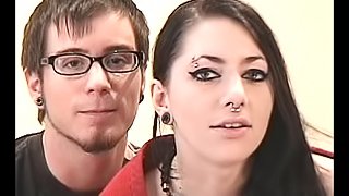 Sex with his pierced punk girlfriend is passionate