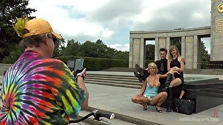 Public humiliation ends with a hardcore anal sex for slave Luci Angel