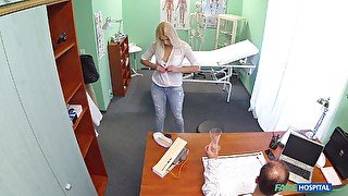 Naughty patient Dominica takas off her panties to ride her doctor