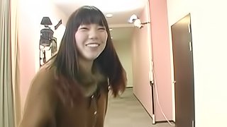 A Japanese slut gets fucked in her mouth and a pussy