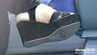 candid woman feet wedgies how under dirty soles