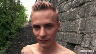 Skinny Czech boy fucked bareback in POV