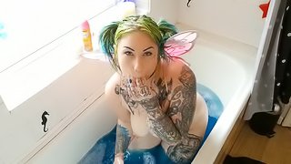 Fairy Bath Boobs Booty wiggle PAWG showoff and cum