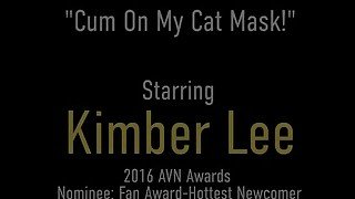 Here Kitty Kitty! Sexy Kitten Kimber Lee Gets Warm Milk On Her Pretty Face!