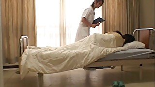 Japanese nurse Konomi Sakura enjoys eating pussy of her patient