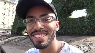 Latin boy is persuaded to suck cameramans cock.