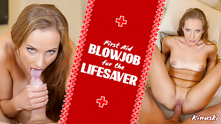 First Aid Blowjob For The Lifesaver