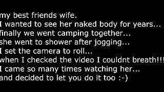 hidden shower caught my friends busty wife