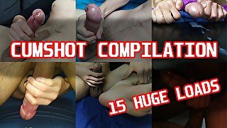 Cumshot Compilation #2 - 15 Loads