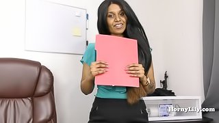 Slutty Indian secretary roleplay pov in Tamil