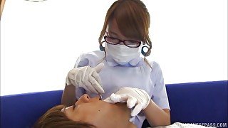 Japanese dentist fucks client in crazy XXX action
