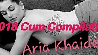Aria Khaide's 2018 Cumshot Compilation