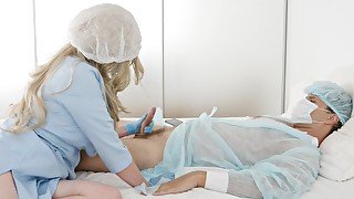 The nurse fucked the patient. Very good girl