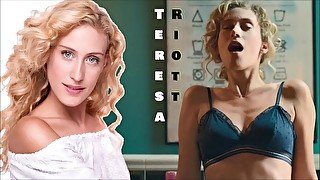 Teresa Riott - Valeria LESBIAN CELEBRITY COMPILATION Maintream Pussy Licking movie scene eat pussy