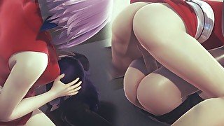 [NARUTO] Sakura growed massive futa cock and banged Hinata (3D PORN 60 FPS)