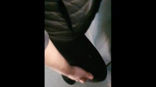 Step mom makes step son Cum in her Panties and Leggings and Pull them up after fuck 