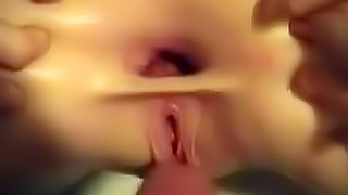 Gaping anal POV sex and cumshot