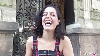 GERMAN SCOUT - SEDUCE CUTE 18yr OLD ANAIDHA TO POUND AT STREET CASTING - Casting