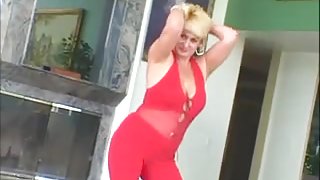 Sexy Blonde GILF Dana Hayes Masturbates and Fucks
