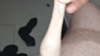 WET PISSY COCK / UNCUT FUN IN PUBLIC / foreskin pulling and play