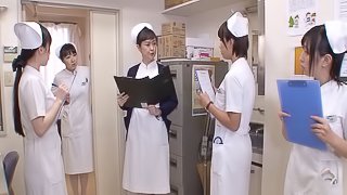 Charming and juicy Asian nurse boycotts duty just to be screwed hardcore