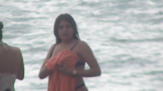 Indian wanton hussy beach voyeur video