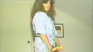 Retro video with nasty chick getting toyed and fucked