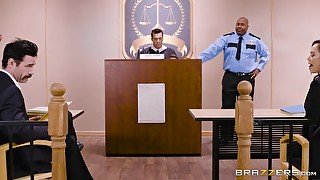 Judge, Jury, And Double Penetrator MFM threesome from Brazzers