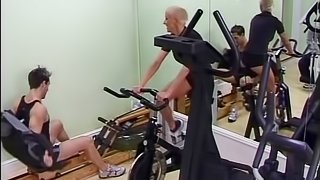 Nichola Holt receives hot cumshot after banging hardcore in the gym