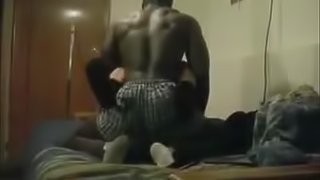 Homemade video of a black coupke fucking in cowgirl position