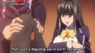 Hentai busty teen fucked in tights and uniform