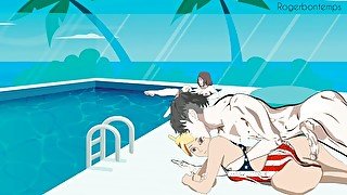Hentai public swimming pool sex cartoon porn