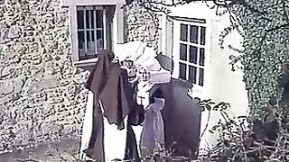 Horny Nuns Get Fucked Hardcore Style in Retro Porn Scene