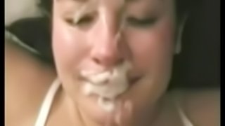 Stacy Gets a Huge Messy Facial