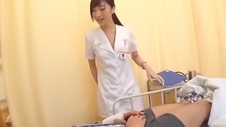 Being fucked by a randy patient is what a cute nurse craves