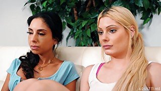 Trinity St Clair And Nella Jones Her First lesbian action