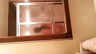 caught wife in shower with her toy again