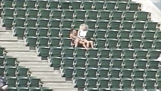 Couple Having Sex At The Stadium