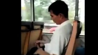 caught jerking off in the bus