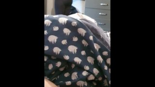 Step mom shows her new thongs to step son and fuck before dad woke up 