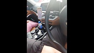 Step son strong erection in car Step mom help to cum